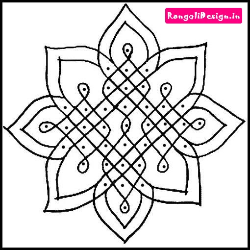 Simple Dots Rangoli For Festival Season - rangolidesign ...