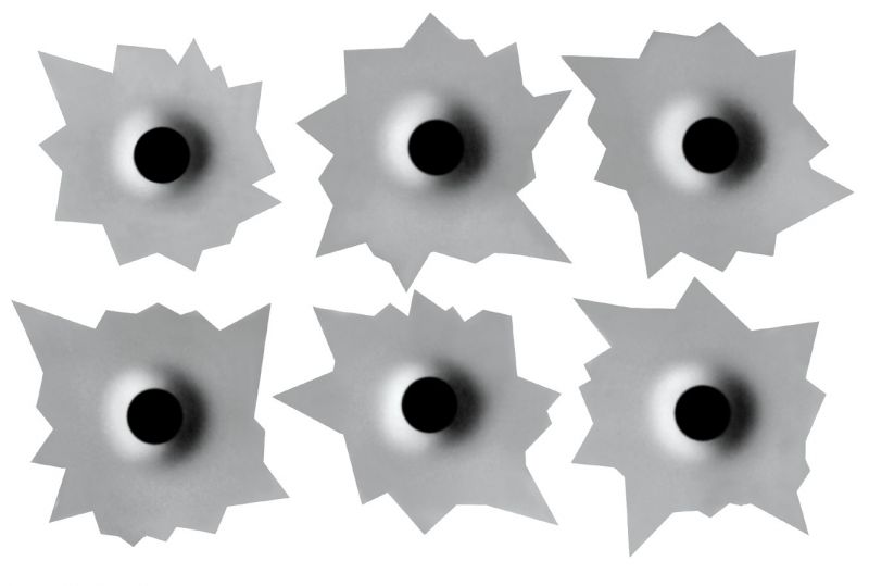 Sun Performance Products ST001 - Bullet Hole Stickers - Quadratec