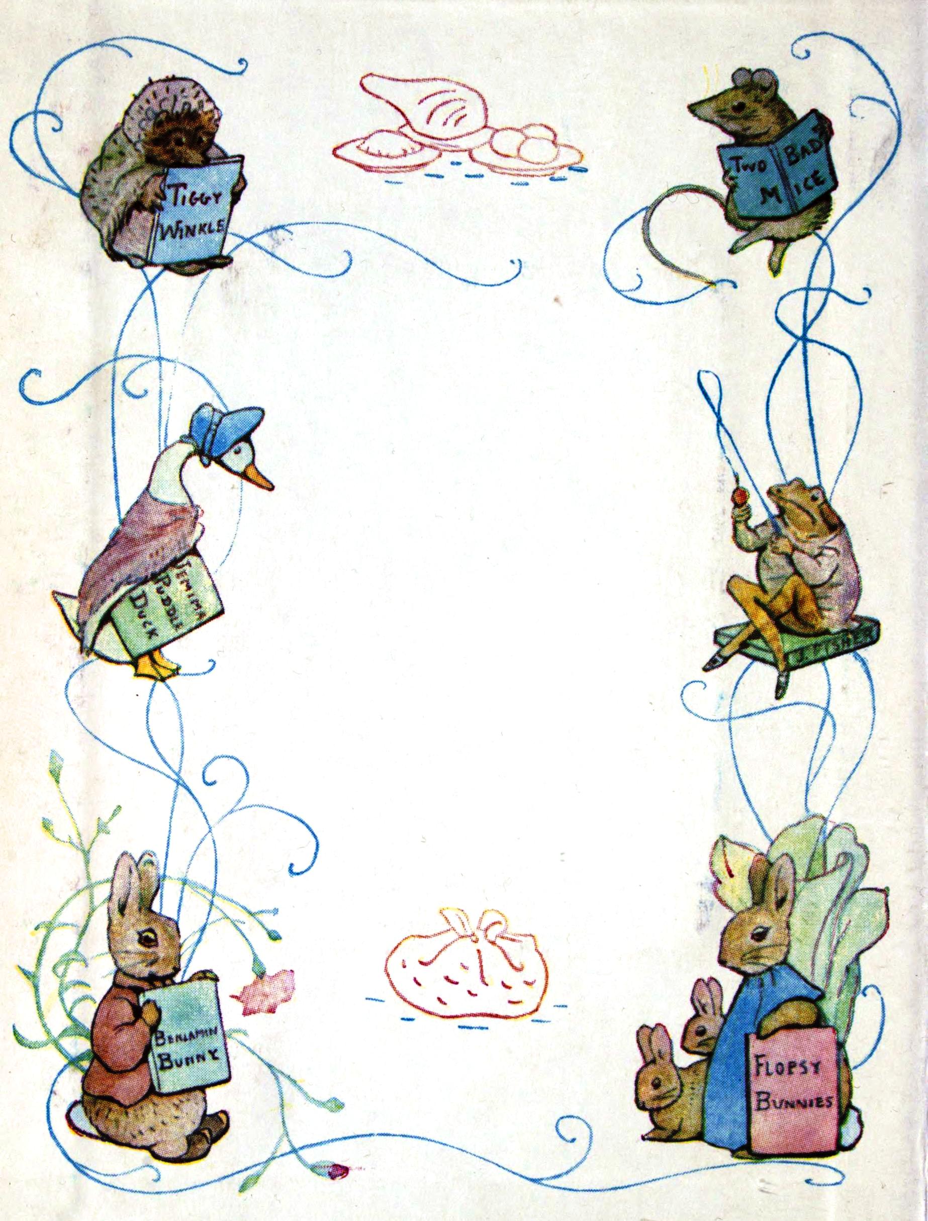 Juvenile - Beatrix Potter - Page border - Flopsie Bunny, Jemima ...