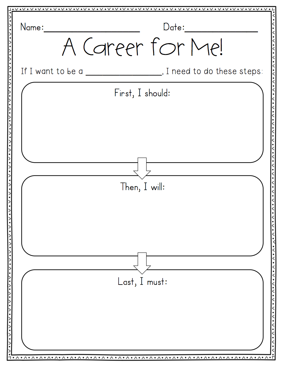 Free Printable Career Day Worksheets Printable Templates