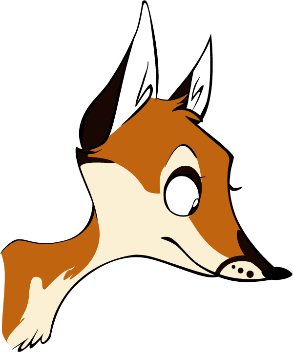 Cartoon Fox Face | lol-
