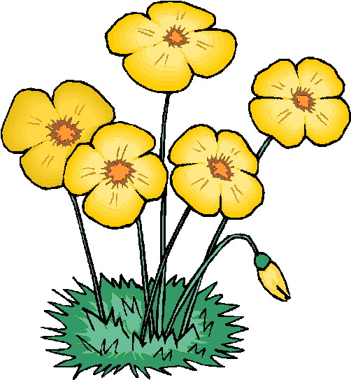 Yellow Flowers Clipart - ClipArt Best