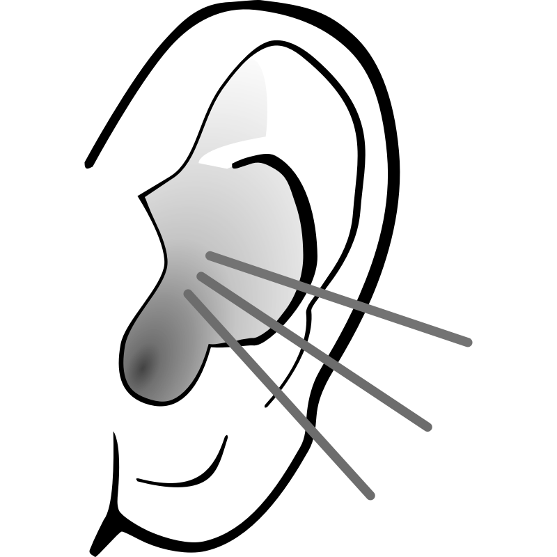 Clipart - listening ear