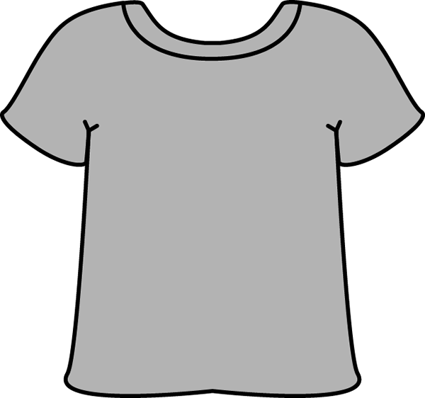 Gray Tshirt Clip Art - Gray Tshirt Image