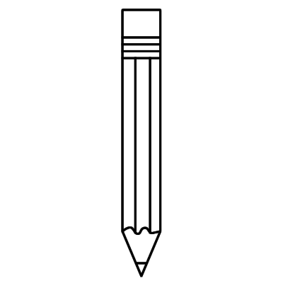 Pencil Clipart Black And White Horizontal | Clipart Panda - Free ...