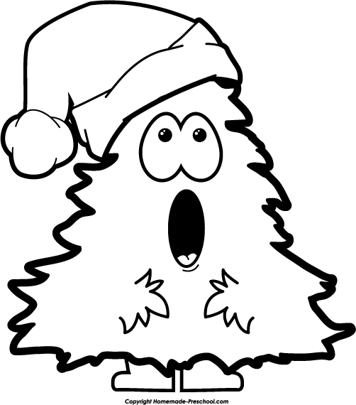 free holiday clipart black and white - photo #9