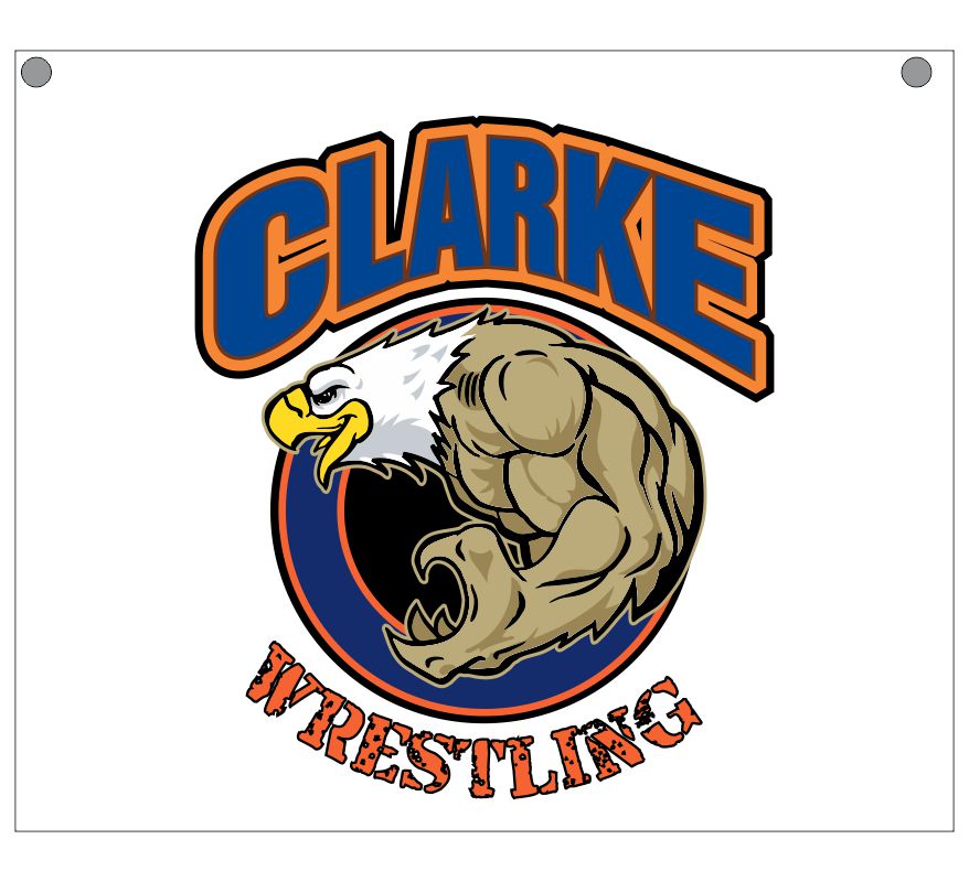 Bud Clarke Wrestling 2.5 x 5 Banner - Powercall Emergency Sirens ...