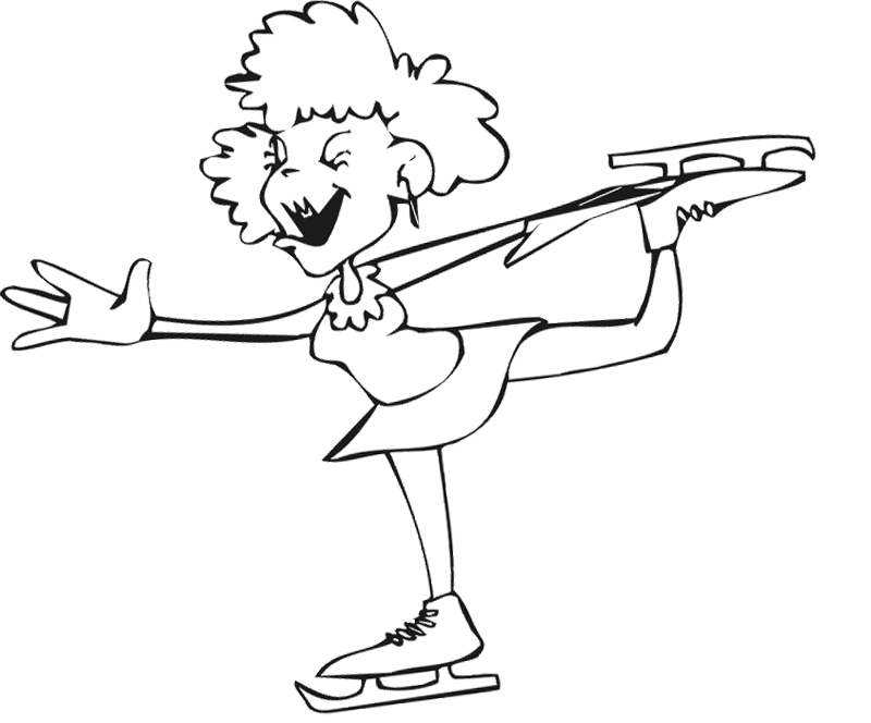 Ice Skating Coloring Pages : Style Ice Skating Coloring Page Kids ...