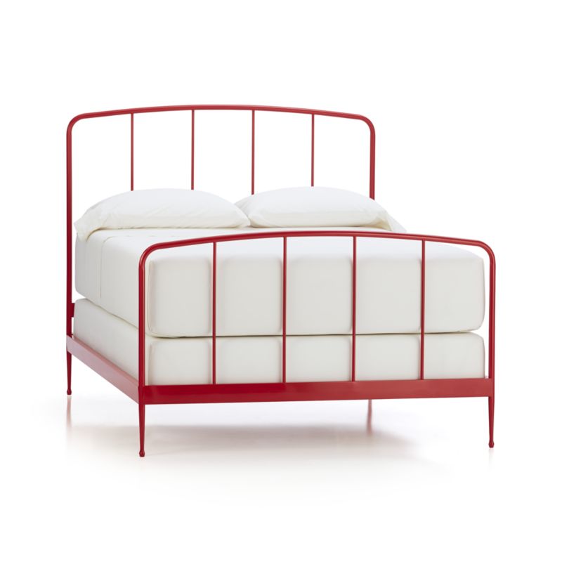 Isaac Charcoal Full Bed In Beds & Headboards Crate And Barrel