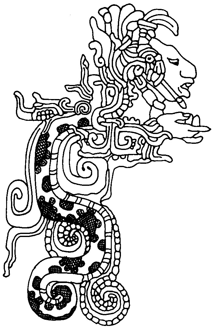 aztec dragon Colouring Pages