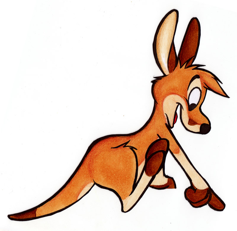 cute kangaroo clipart - photo #16