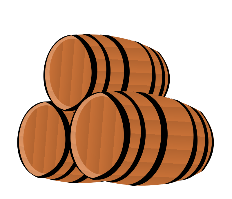 Free Wooden Barrels Clip Art