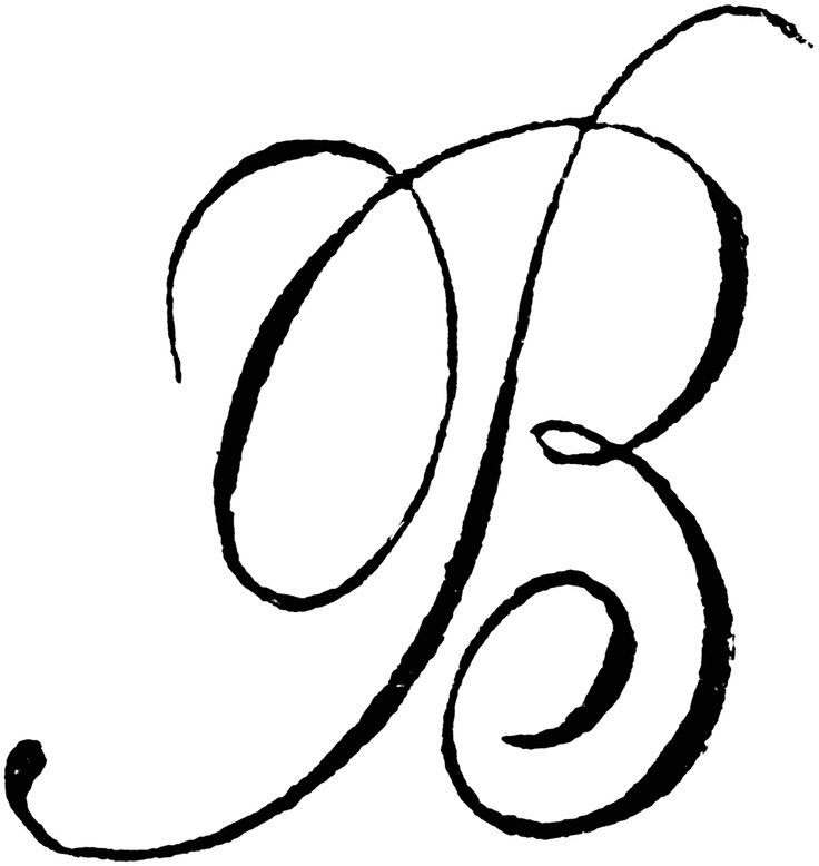 The Letter B In Cursive | Cute Letters in Our Names | Pinterest