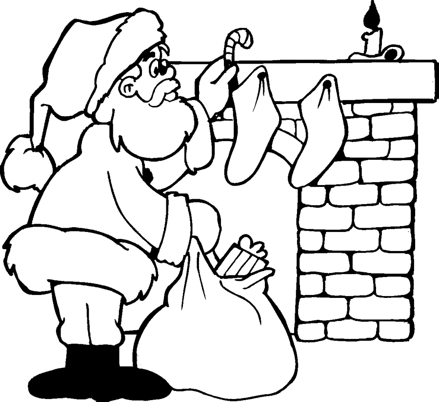 ImagesList.com: Santa Claus for Coloring, part 4