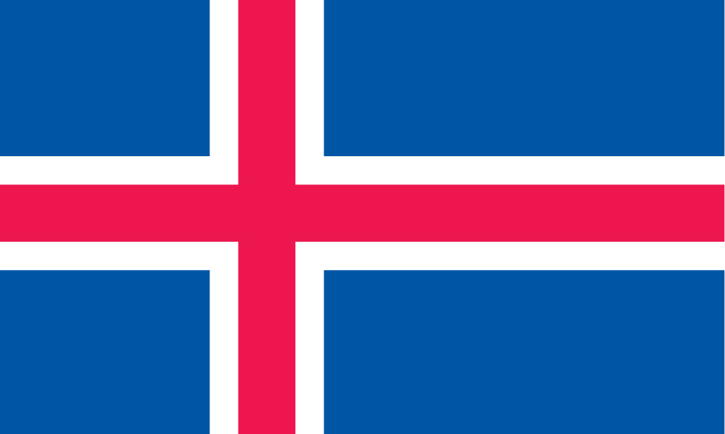 ICELAND - HAND WAVING FLAG MEDIUM