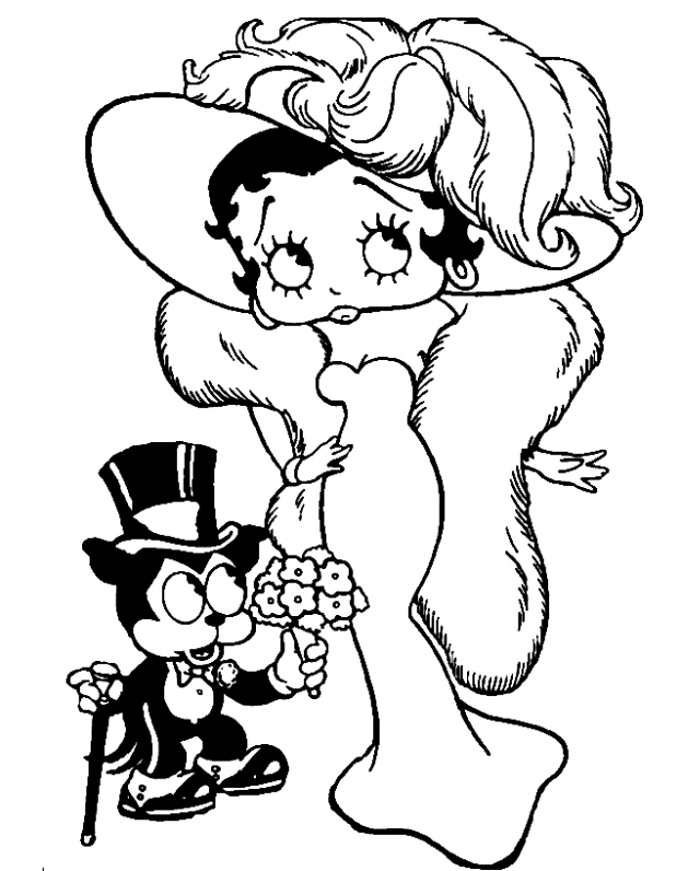 Betty Boop Was A Famous Artist Coloring Pages - Betty Boop ...