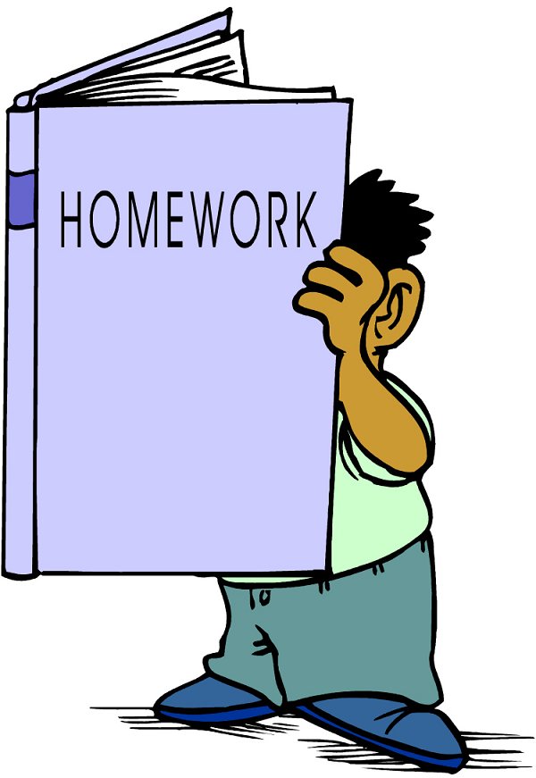 cartoon pictures of homework