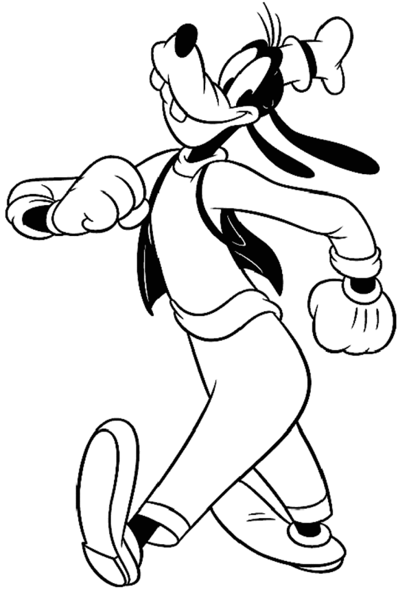 Mickey And Goofy Coloring Pages - Cartoon Coloring pages of ...