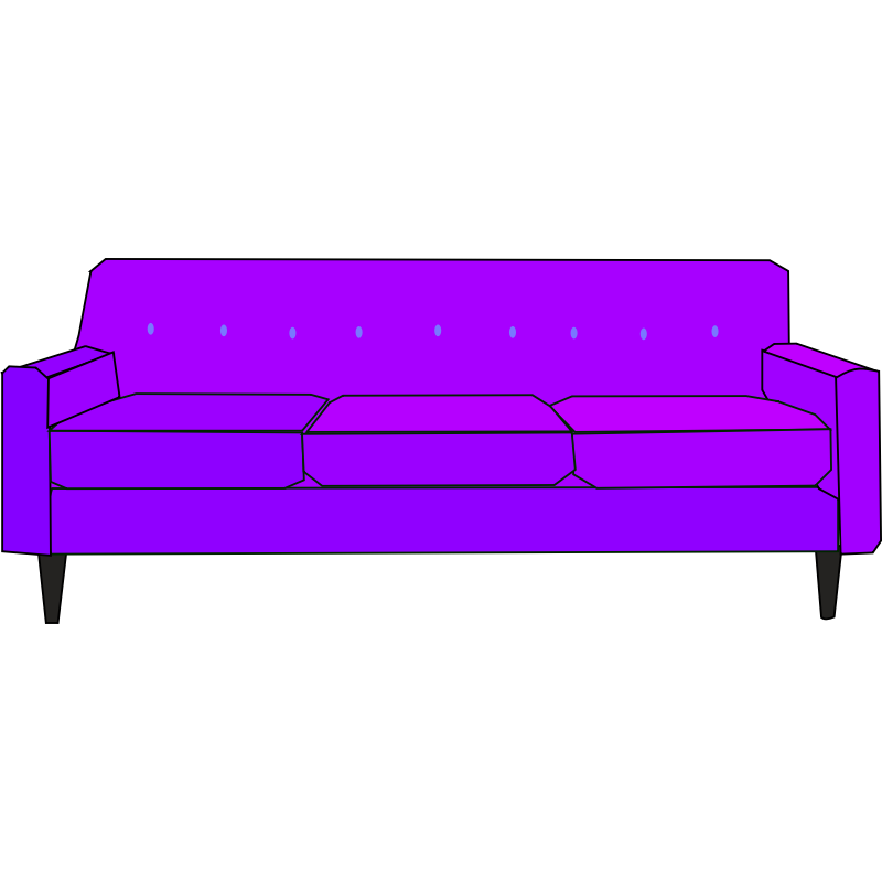 Clipart - Purple Sofa