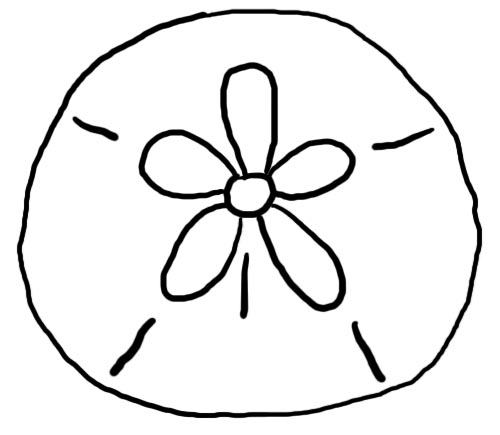 Sand Dollar Clipart Black And White | Clipart Panda - Free Clipart ...