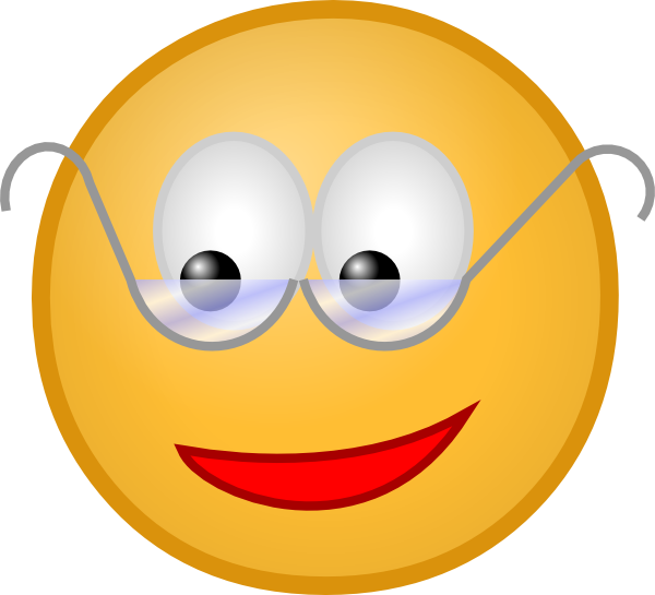 Smiley With Glasses clip art - vector clip art online, royalty ...