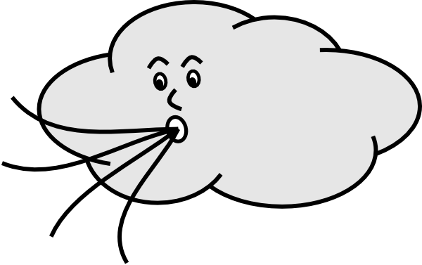 Windy Clipart Black And White | Clipart Panda - Free Clipart Images