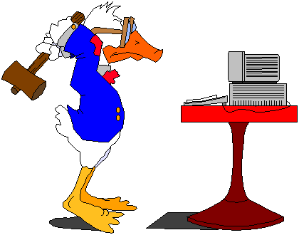 Duck Smashing Computer Clip Art - Cliparts.co