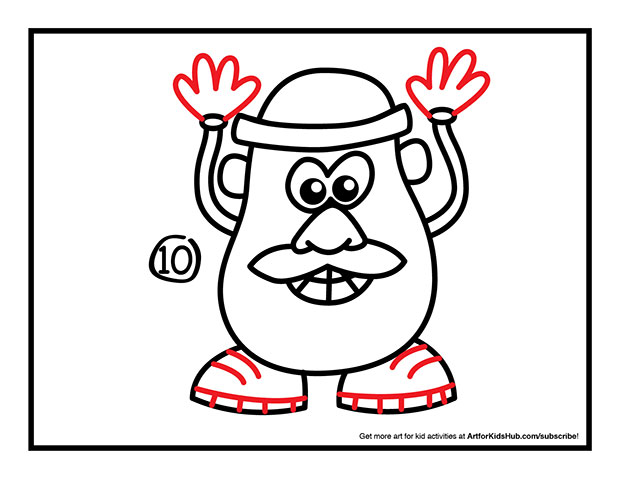 How To Draw Mr. Potato Head - Art for Kids Hub