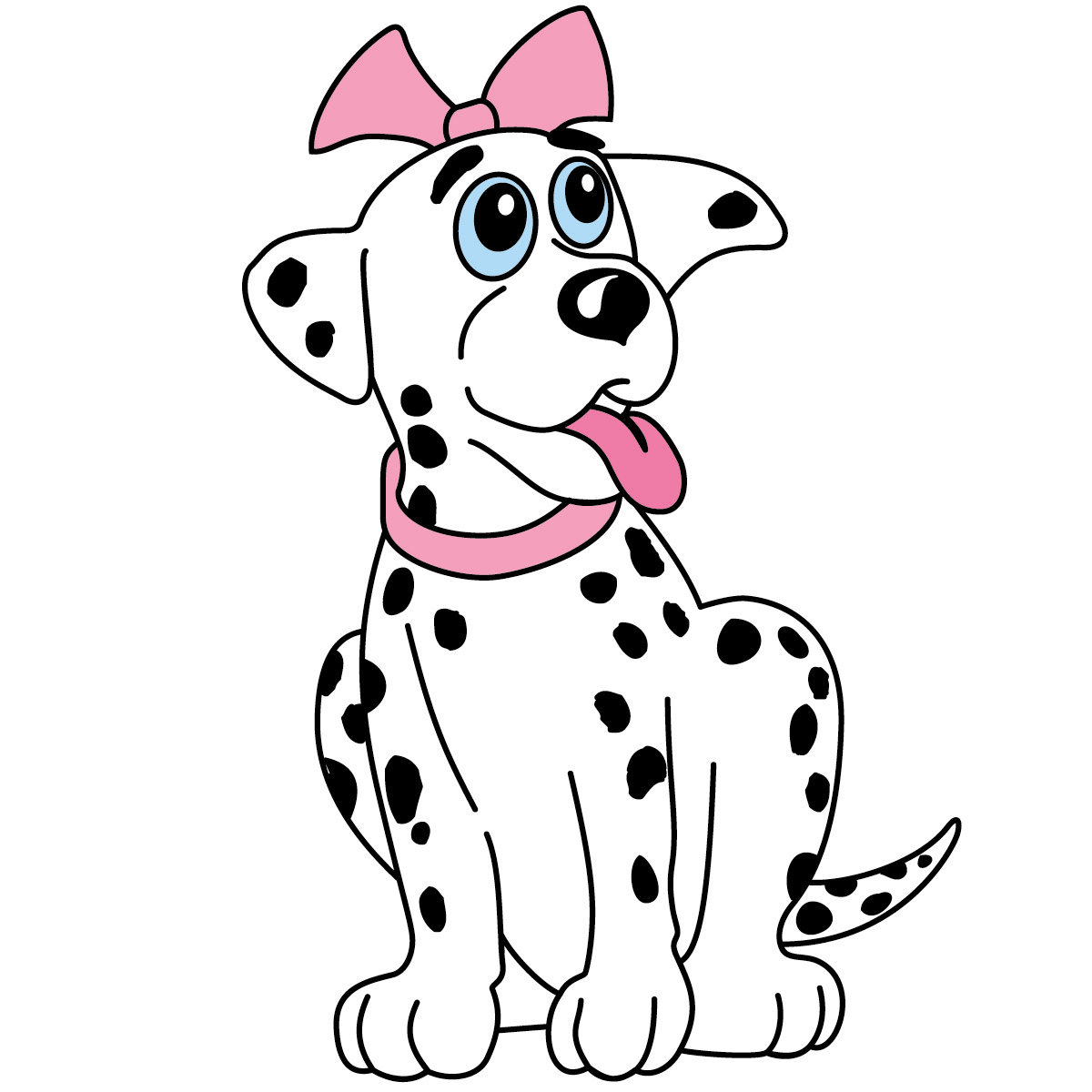 Cartoon Puppy Face Hd Cute Dalmatian Dog Clipart Picture Cartoons ...