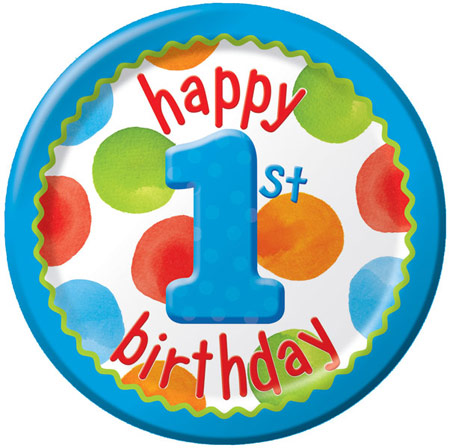 Big Dots 1st Birthday Boy Party Supplies - Kids Party Supplies up ...