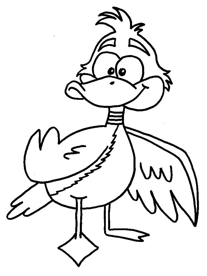 cartoon Duck Coloring Pages for kids | Coloring Pages