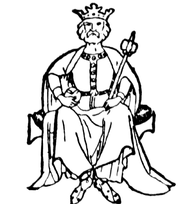 king clipart black and white - photo #6