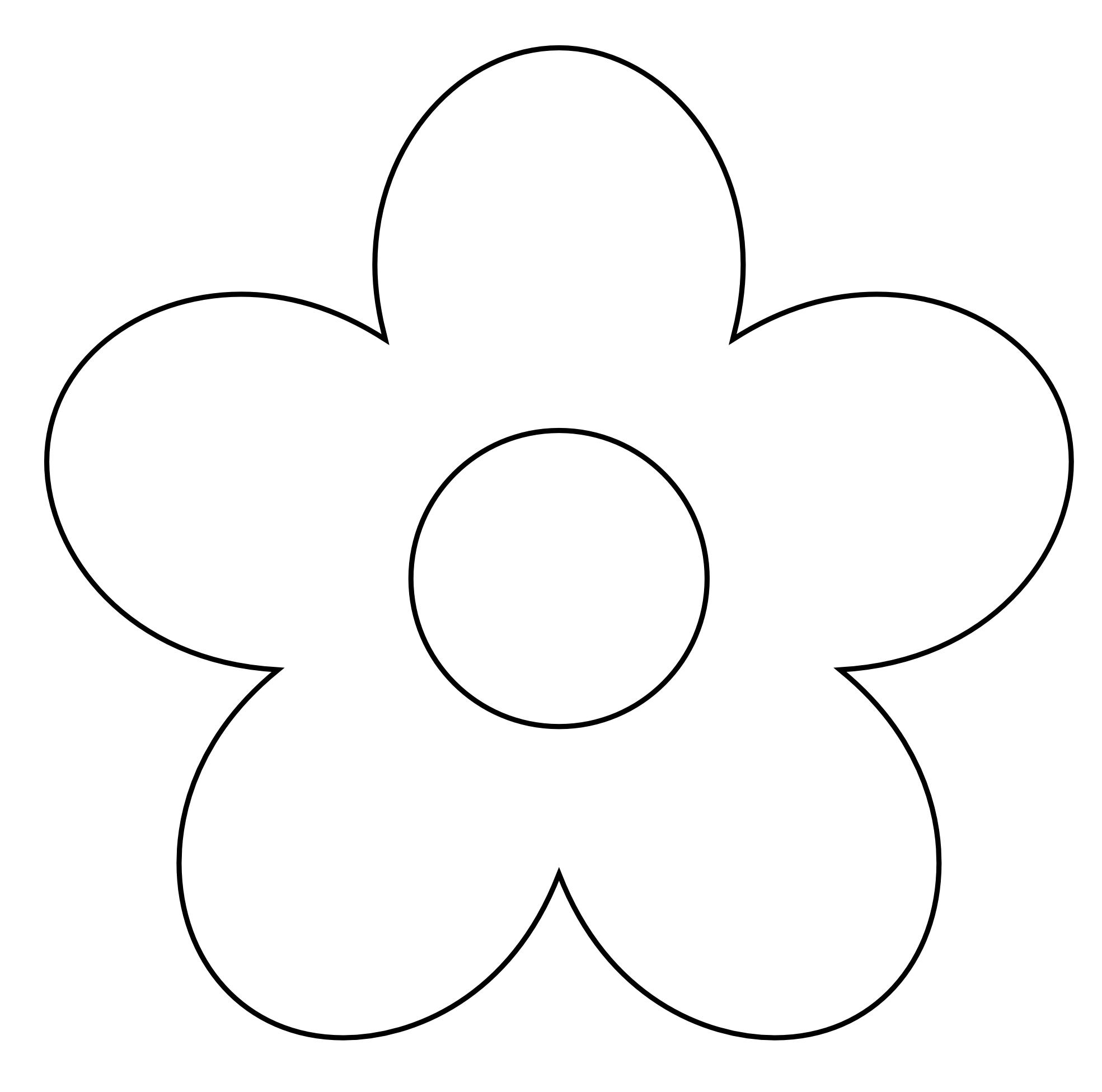 Flower Clipart Black And White | Clipart Panda - Free Clipart Images