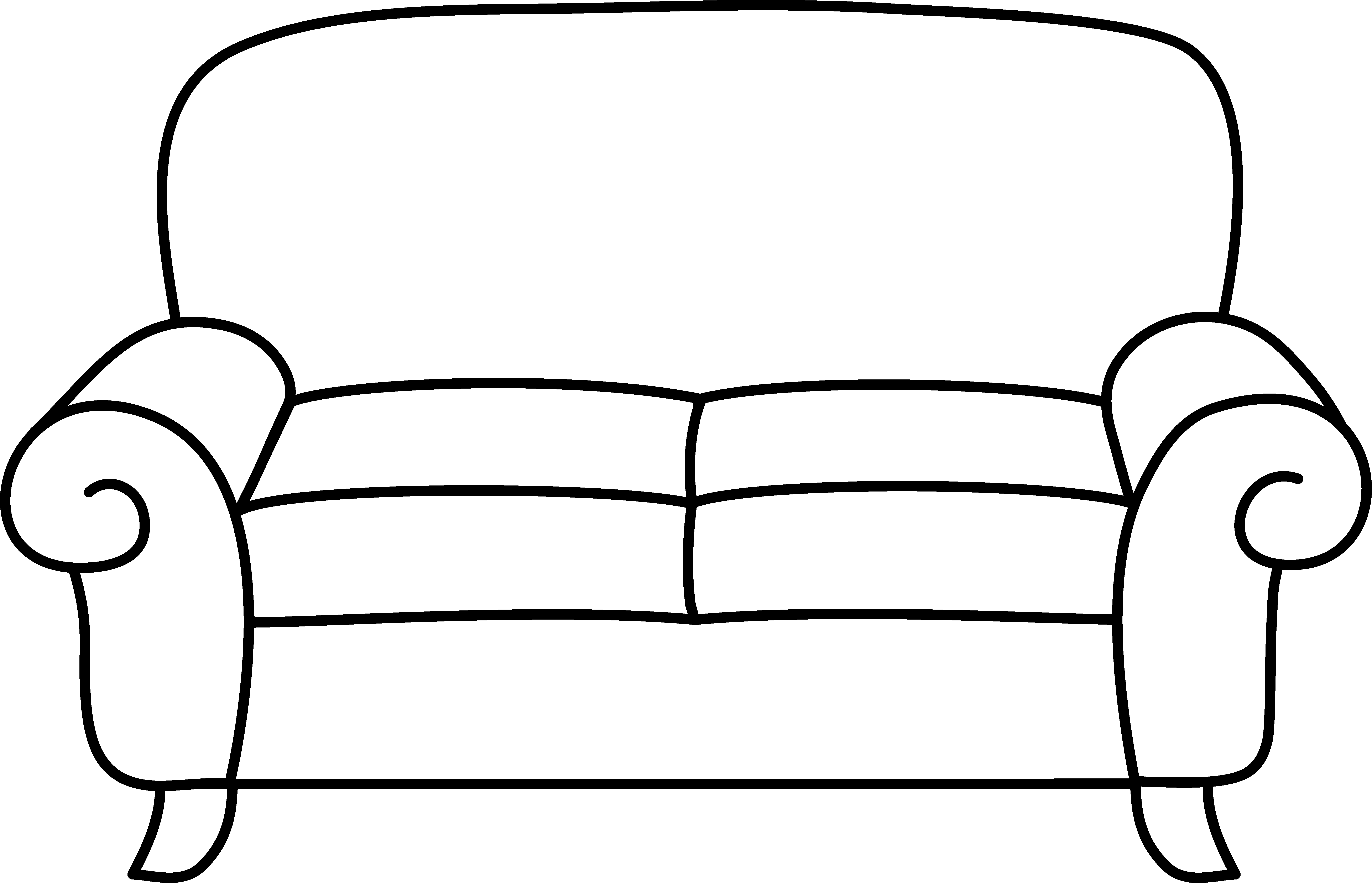 Clip Art Couch - Cliparts.co