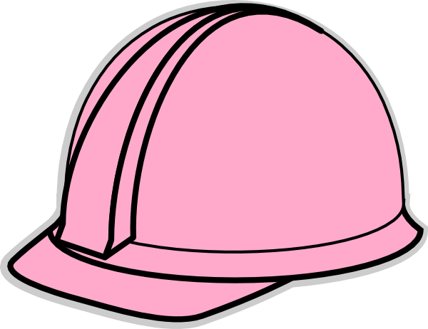 Lt Pink Hard Hat clip art - vector clip art online, royalty free ...