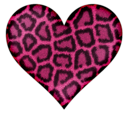 Pink Heart With Leopard Print Icon, PNG ClipArt Image | IconBug.com