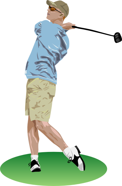 Golf Driver Swing clip art - vector clip art online, royalty free ...