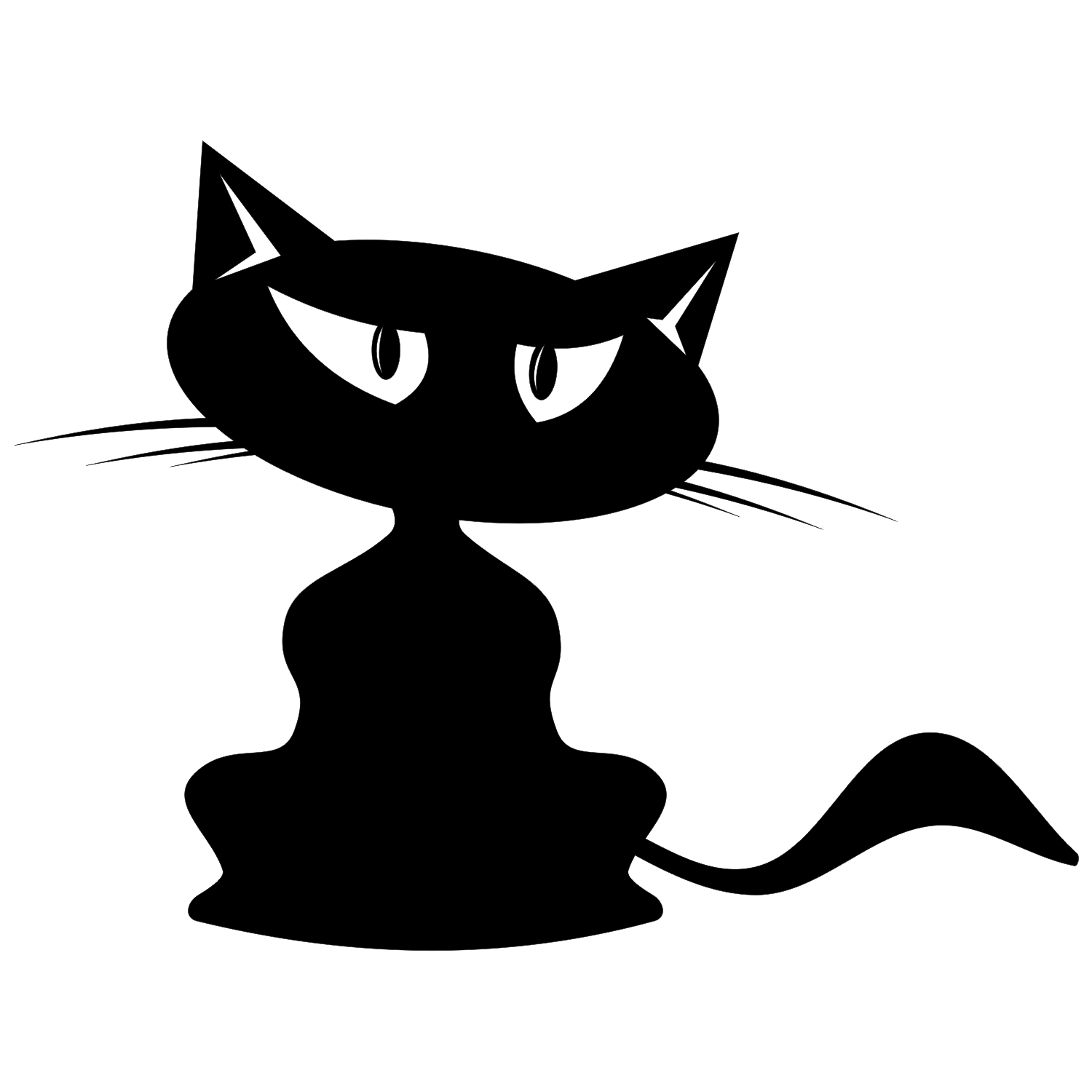Vector for free use: Cartoon cat vector