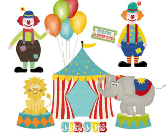 Popular items for circus clip art on Etsy