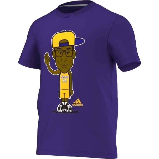 Adidas NBA Caricature Tee Kobe Bryant - T-shirts - Clothing ...