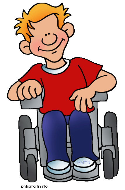 Free Family and Friends Clip Art by Phillip Martin, Wheelchair