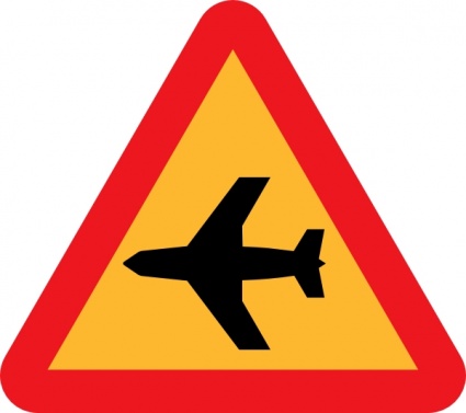 Airplane Roadsign clip art - Download free Other vectors
