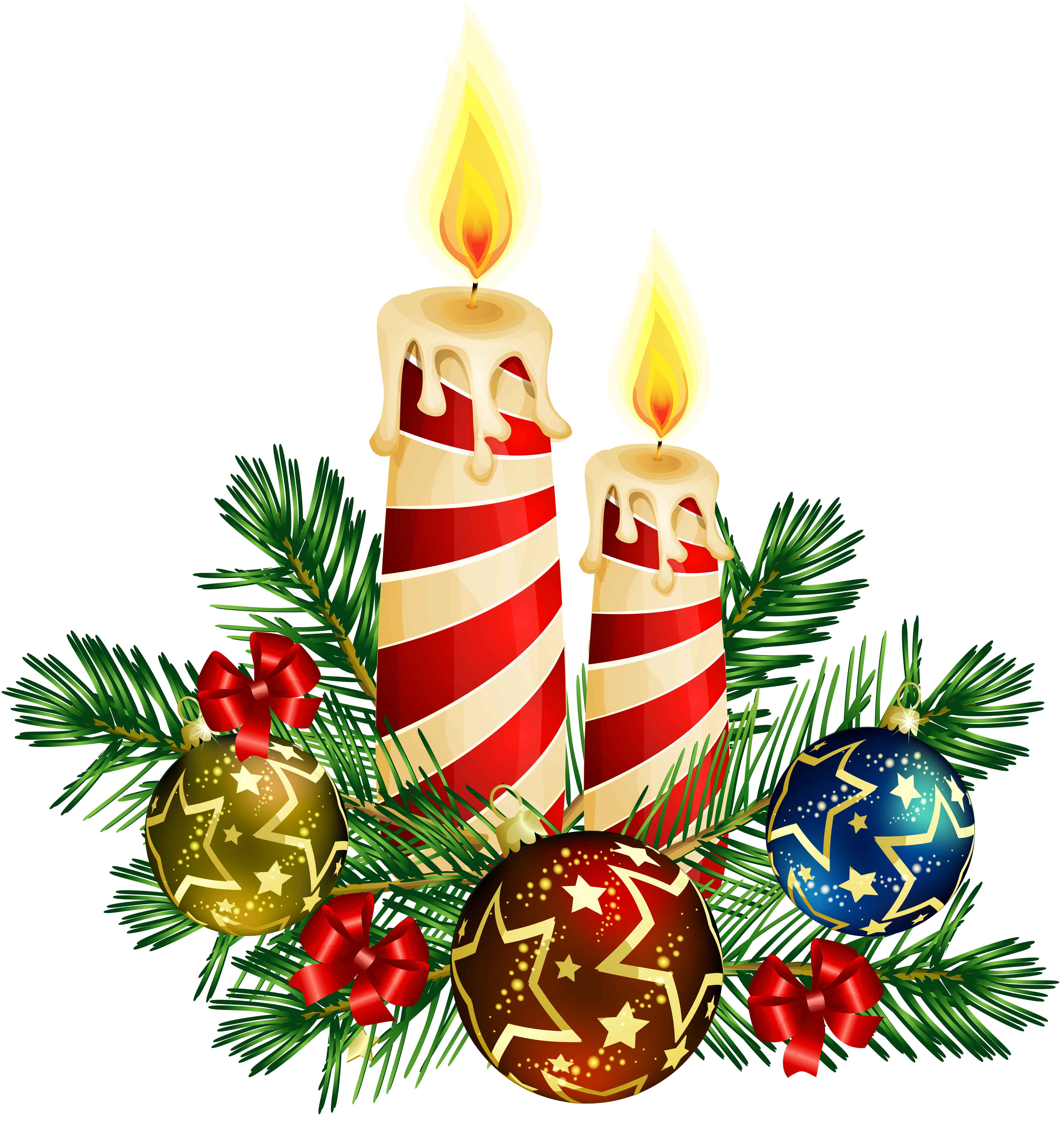 clipart christmas candles - photo #1