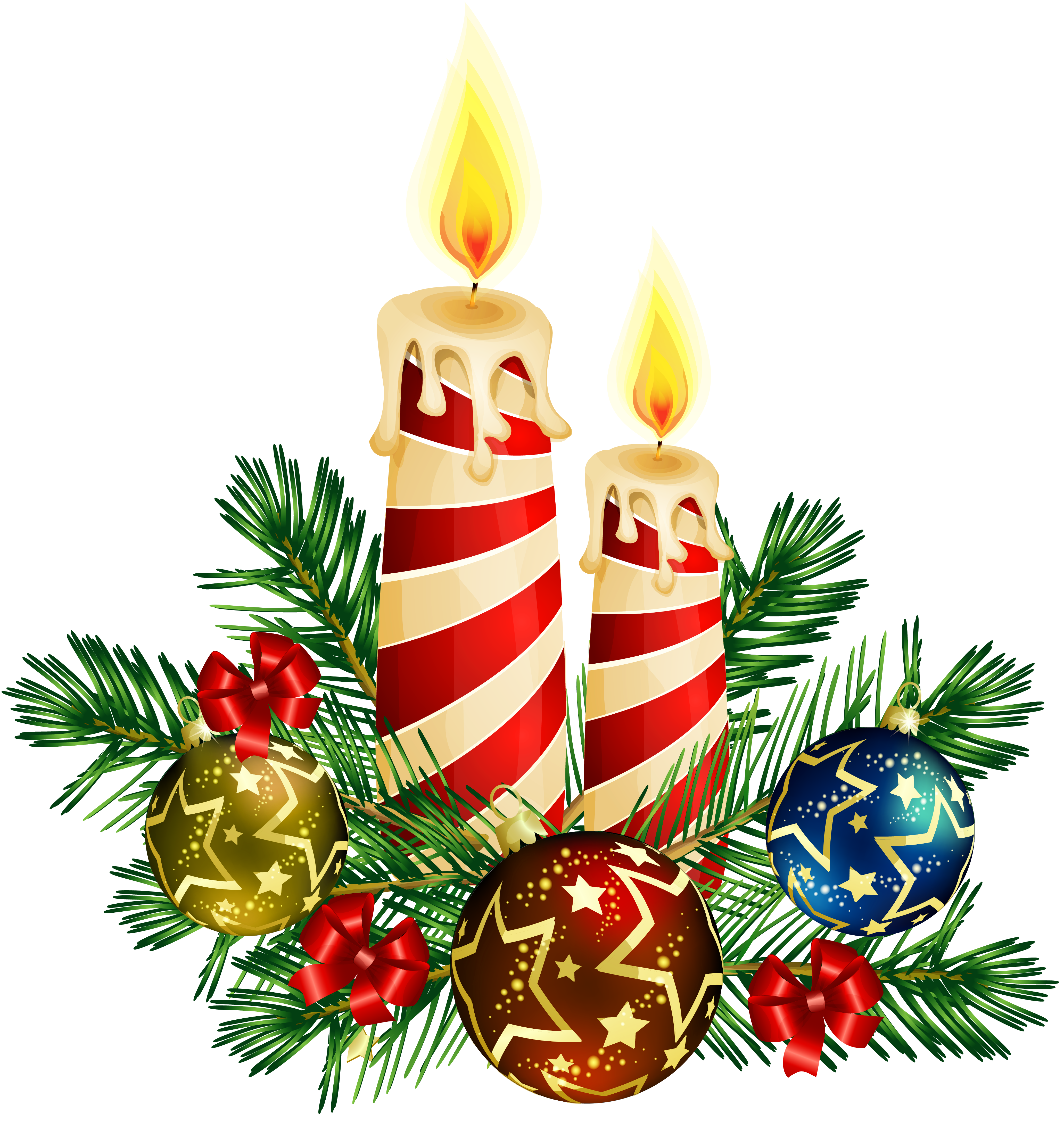 Christmas Candle Clip Art