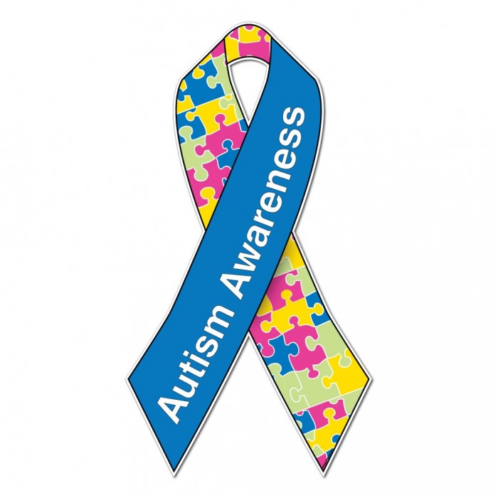 Autism Awareness Ribbon Yard Sign With EZ Yard Stakes - ClipArt ...
