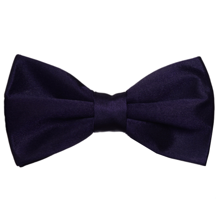 Mens Dark Purple Bow Tie- NZ Ties