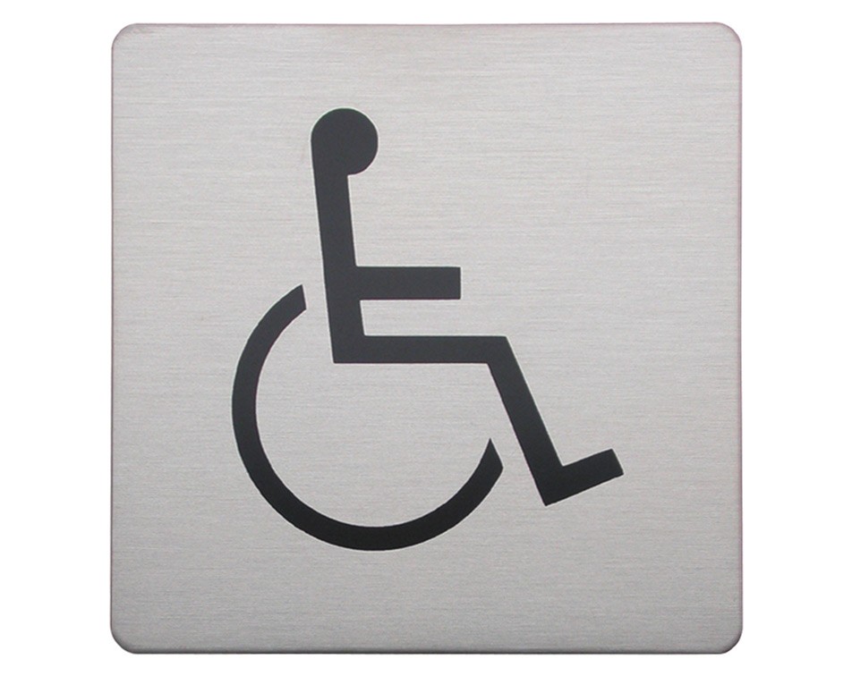 Disabled Square Sign | Bathroom Signs | Splashdirect