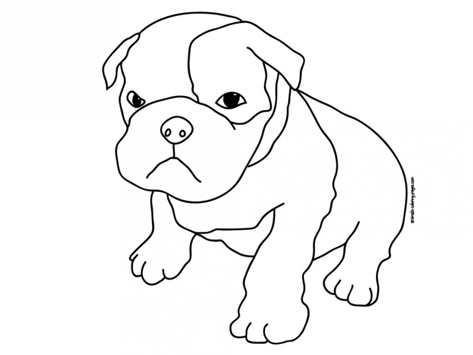 Cartoon Clipart Of A Black And White Cute Husky Dog Vector 74492 ...