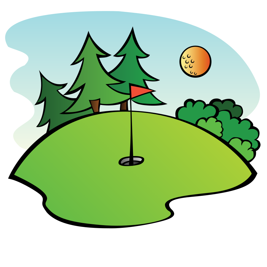 free clipart golf course - photo #1