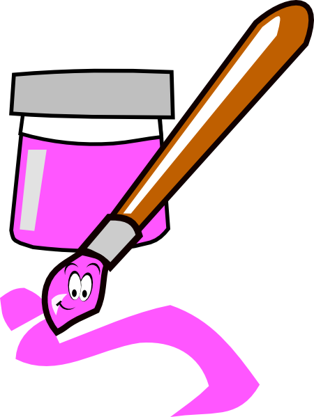 Cartoon Paintbrush clip art - vector clip art online, royalty free ...